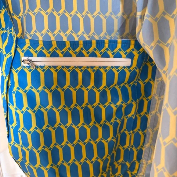 Kiton Blue and Yellow Patterned Jacket - Picture 6 of 6